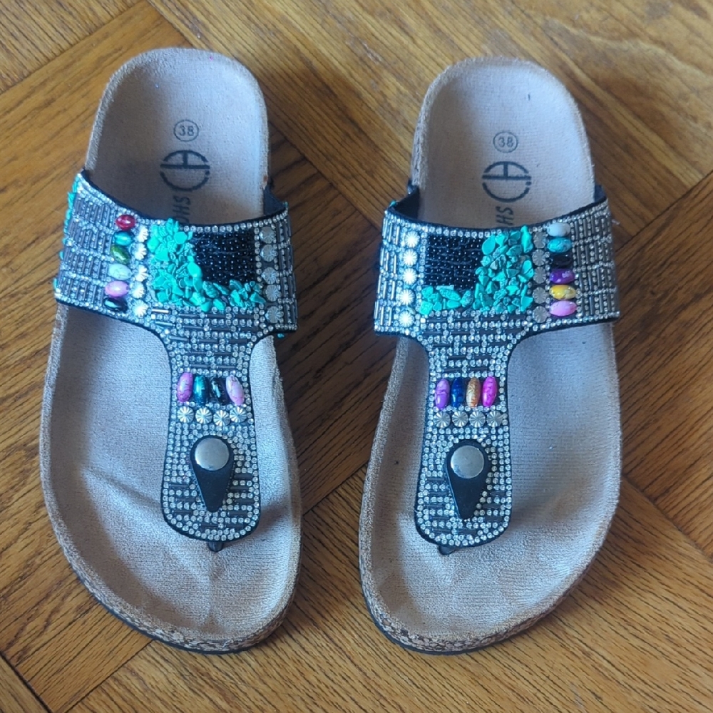 Stylish Beaded Women's Sandals